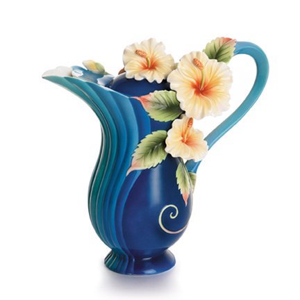 Franz Porcelain Tropical Beauty Hibiscus Teapot