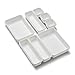 Madesmart 8-Piece Interlocking Bin Pack Customizable Multi-Purpose Drawer, One Home Organization, BPA Free, White, 8 Count