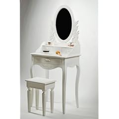 LOUNGE-ZONE SCHMINKKOMMODE / SCHMINKTISCH [PRETORIA] CREME-WEISS