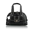 COACH Hamilton Zip Satchel Handbag Purse in Black or Mahogany Leather F13963