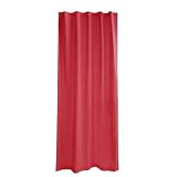 Tadpoles Basics Gingham Drapes 63 - Red
