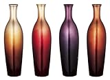 Designer Rainbow Flower Vase Set of 4 Wedding Gift Idea