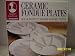 Roscho Ceramic Fondue Plates, Set of 4, White