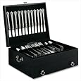 Bristol Black Silverware Chest with Black Lining