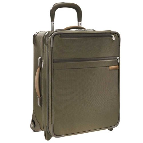 Briggs & Riley 20 Inch Carry-On Expandable Wide-Body Upright,Olive,20x16x8