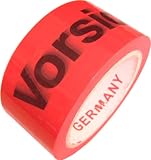 Produkt-Bild: Vorsicht Glas! Klebeband rot/schwarz