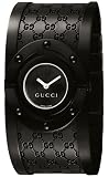 Gucci Women`s YA112431 Twirl Medium Black PVD Bangle Watch