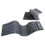 Review U-Bop Accessories  / U-Bop USB & PS2 Air Touch Silent Silicone QWERTY Flexible Roll-Up Keyboard. Water , Dust & Spill Resistant. (Black)