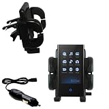 Samsung YP-P2JCBY Auto Vent Holder with Car Charger - Uses Gomadic TipExchange