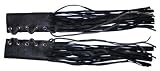 Black Leather Motorcycle Grip Covers