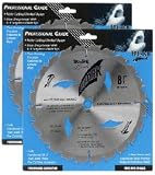 Shark Pro-series (2 Pack) 8-1/4 inch 24 Teeth Carbide 5/8" arbor hole DKO Thin Kerf ATB Table Saw Blade "Ship FREE buy $25+"