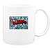 Mug with ocean, squid, red, fish, underwater, seaweed, swim
