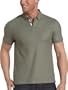 Claiborne by John Bartlett Men's Basketweave Pique Polo, Cargo, XL