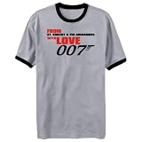 T-Shirt Ringer Silver Gray  From St. Vincent & The Grenadines With Love  Country