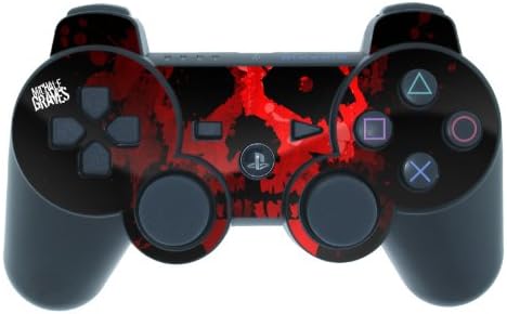 Red Skull Design PS3 Playstation 3 Controller Protector Skin Decal Sticker