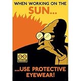 Futurama Collectible Tin Cubicle Sign "When Working on the Sun...Use Protective Eyewear!"