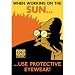 Futurama Collectible Tin Cubicle Sign "When Working on the Sun...Use Protective Eyewear!"
