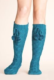 Chunky Cable Knit Bootie Slipper Socks [T60-5600-S-FO32]