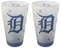 Detroit Tigers Frosted Pint Glass (16-Ounce, Set of 2)