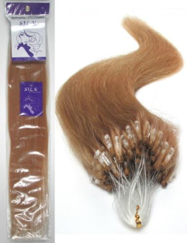 Grammy 22" Remy Micro Ring/loop Human Hair Extensions 50g 100s / Pack (#27 Ginger Blonde)