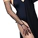 DooWay Extra Long Lace TULLE GLOVES TOUCHSCREEN 28-inch Sexy Black Semi Sheer Sun Protection Wedding Gloves Small Polka Dots