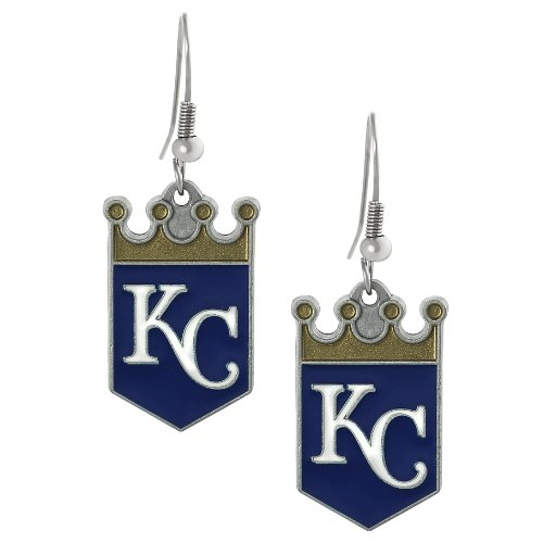 Silvertone Kansas City Royals Dangle Earrings