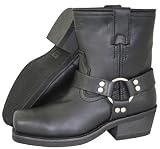 7 Inch Classic Ladies Harness Motorcycle Boot - Size : 6 1/2