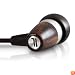 J.Fi Acoustic Natural Ebony Wood and Metal Fusion Earphones (Ebony / Titanium)