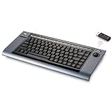 BTC Wireless Media Control Keyboard with Trackball (Black & Gray)