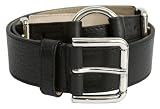 Dolce & Gabbana 90cm Black Pebbled Leather O-ring Detailed Belt BC1391-A1164-80999-90