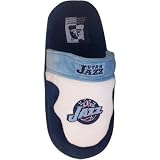 Utah Jazz Scuff Slipper Size: 5.5, Color: Blue / White