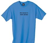 "the answer is more servers" 100% Cotton Unisex Tee with funny Beware of the Geek Joke Text