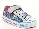 Skechers Schuhe Canvas Sneaker Blinklicht denim Jazzy Girl