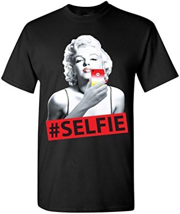 Artix Marilyn Monroe Selfie Men's T-Shirt Monroe Shirts Medium Black