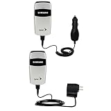 Essential Kit for the Samsung A420 - includes Car and Wall Charger with Rapid Charge Technology - Gomadic Brand w/ TipExchange Technology