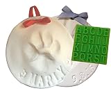 Pawprint Ornament Kit (Makes 2) - Paw Print Keepsake for Dogs, Cats and Other Pets. Non-toxic Clay. No Baking. Bonus Personalization Tool Included. 100% Guaranteed.