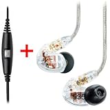 Shure SE535-CL Earphones (Clear) & Music Phone Adapter Cable for BlackBerry and Most Android Phones