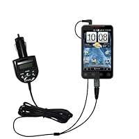 2nd Generation Audio FM Transmitter and Car Vehicle Charger for the HTC EVO 4G - Uses Gomadic TipExchange Technology
