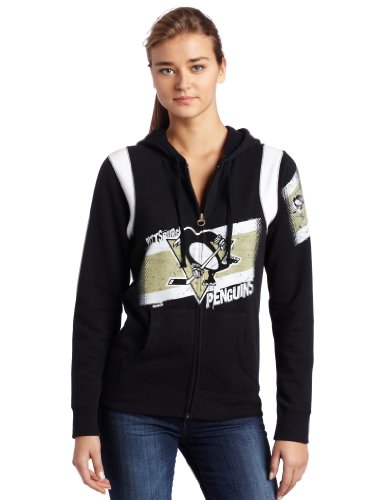 NHL Pittsburgh Penguins Tremendous Fan Fleece Full Zip Hood Women's
