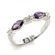 Jewelry - Amethyst CZ Sterling Silver Ring