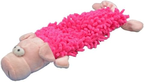 Amazing Pet Products Shaggy Lite Pet Squeak Toy, Pig