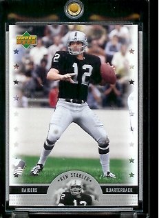 2005 Upper Deck Legends Ken Stabler Oakland Raiders Football Card #67 - Mint Condition - In Protective Display Case !!