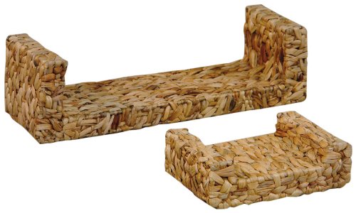 Hansen Korb 300/11/1-2 Regal-Set 2-teilig / aus Wasserhyazinthe / 33 x 23 x 10 cm / 72 x 23 x 20 cm