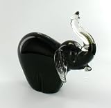 Glass Elephant Art Shaped Statue Figurine