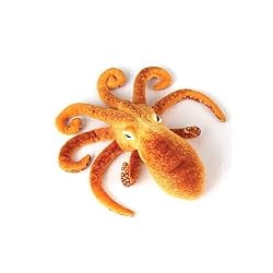 ORANGE OCTOPUS PLUSH TOY 19.5"