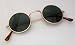 Gold "John Lennon" Style Small Round Sunglasses