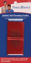 Fons & Porter Self Threading Needles -Sizes 4-6-8