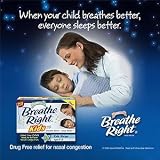 Allergy, Sinus & Asthma Relief and Treatment Products item: Breathe Right Nasal Strips for Kids - 36 Kids Strips In 3 Fun Colors