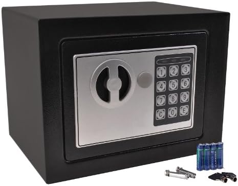 Small Digital Electronic Safe Box Keypad Lock Home Office Hotel Gun Black New (black)