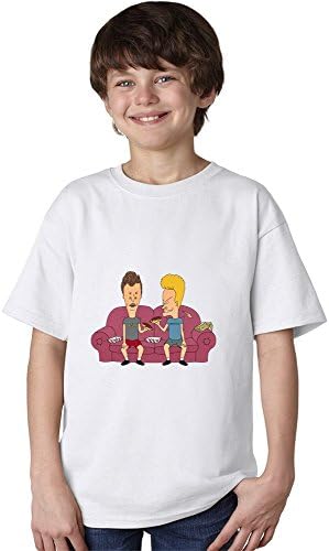 Beavis And Butthead On Sofa Unisex Youth T-shirt X-Large